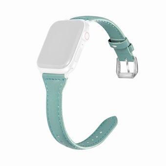 Leather Watchband Strap with Buckle for Apple Watch Series 4/5/6/SE 44mm / Apple Watch Series 1/2/3 42mm