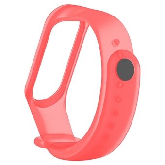 Translucent Silicone Smart Watch Strap Replacement Watchband for Xiaomi Mi Band 3/4