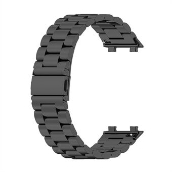 Business Style 3 Beads Replacement Strap Stainless Steel Watch Band for Oppo Watch 2 42mm - Black