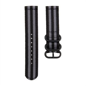 For Suunto 9/Suunto 9 Baro Nylon Watch Strap Three Heavy Buckles Watch Band Replacement 24mm