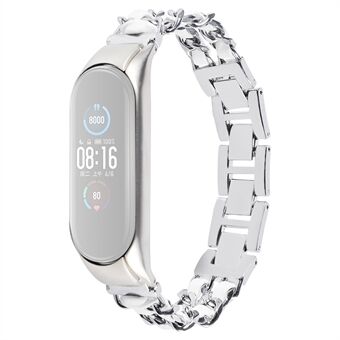 For Xiaomi Mi Band 3/4 Smart Watch Stainless Steel Chain Watch Strap Metal Watchband