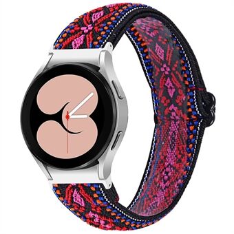 For Samsung Galaxy Watch4 Active 40mm/44mm / Watch4 Classic 42mm/46mm Elastic Woven Smart Watch Band Replacement Adjustable Wrist Strap