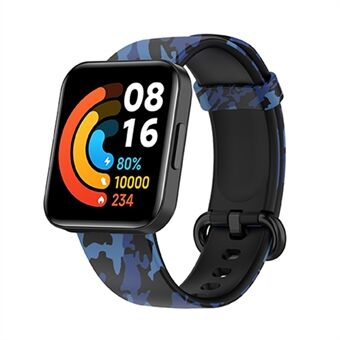 For Xiaomi Redmi Watch 2 Lite Pattern Printed Watchband Adjustable Silicone Smart Watch Strap