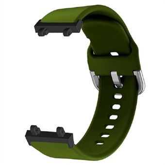 For Huami Amazfit T-Rex 2 Silicone Watch Strap Adjustable Wrist Band with Square Pin Buckle