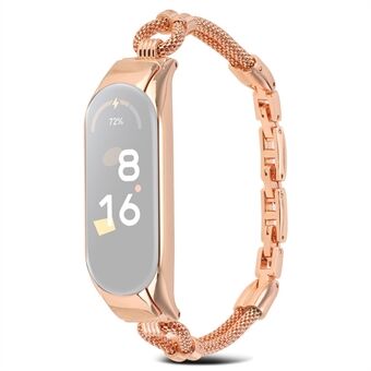 For Xiaomi Mi Band 3 / 4 Delicate Copper Chain Metal Strap Replacement Watchband