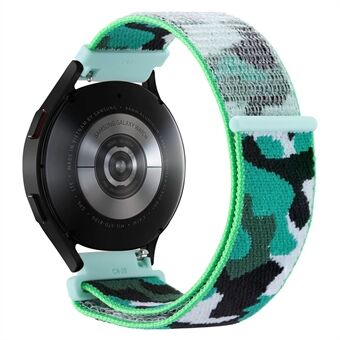 For Samsung Galaxy Watch 3 45mm / Huawei Watch GT3 Pro 46mm Smart Watch Band 22mm Camouflage Nylon Adjustable Loop Wrist Strap