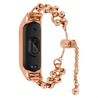 Watch Strap Replacement for Xiaomi Mi Band 5 / 6, Hollow Out Bead Decor Smartwatch Band