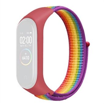 For Xiaomi Mi Band 3 / 4 / 5 / 6 / 7 Nylon Watch Band Adjustable Sport Loop Strap Wristband Replacement