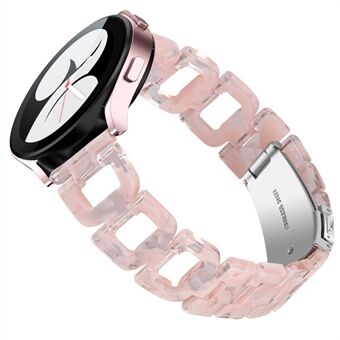 For Samsung Galaxy Watch4 Active 40mm / 44mm  /  Watch4 Classic 42mm / 46mm  /  Watch 5 40mm / 44mm Resin Watchband Stainless Steel Buckle D Shape Strap