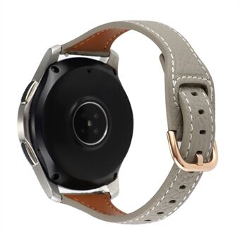 For Xiaomi Watch S1 Pro / Huami Amazfit GTR4 Pro 22mm T-shape Watchband Litchi Texture Genuine Leather Watch Strap