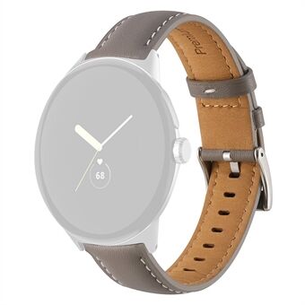 Stitching Watch Strap for Google Pixel Watch Genuine Leather Watchband Replacement Part