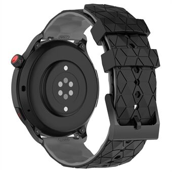 Watch Strap for Huami Amazfit GTR 4 46mm , Football Pattern Dual-color 22mm Silicone Watch Band