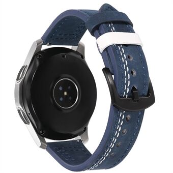 For Samsung Galaxy Watch3 41mm / Garmin Forerunner 645 / Huawei Watch GT 2 42mm Watch Band 20mm Leather Strap