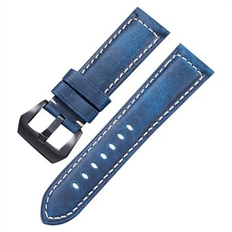 Genuine Leather Strap for Smart Watch 20mm Universal Retro Watch Band with Buckle