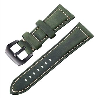 Genuine Leather Watch Band for Smart Watch 26mm Universal Retro Watch Strap with Buckle