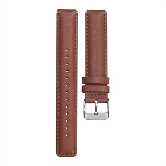 16mm Watch Band for Huawei Band 7 / Band 3 Smart Watch Genuine Cowhide Leather Watch Strap with Buckle