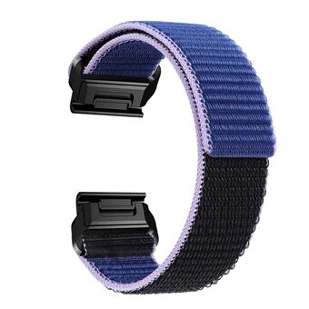 For Garmin Tactix 7 Pro / Fenix 7X / Fenix 6X Pro 26mm Nylon Watch Band Adjustable Wrist Strap Replacement