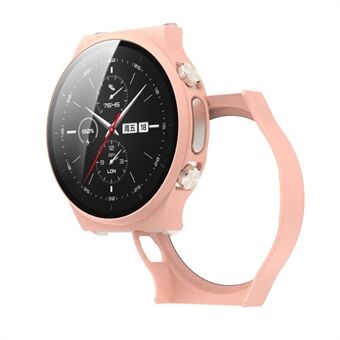 Matte PC Frame Cover with Tempered Glass Screen Protector for Huawei Watch GT 2 Pro ECG Smartwatch