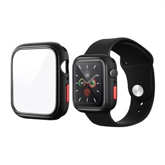 TPU Frame + Tempered Glass Watch Protector Cover for Watch Series 4/5/6/SE 40mm