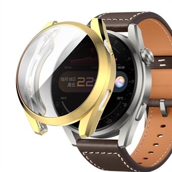 Electroplated TPU Smartwatch Protector Case Full Coverage Cover for Huawei Watch 3 Pro 48mm