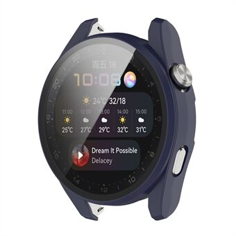 Full Coverage PC Protective Cover with Tempered Glass Hard Screen Protector for Huawei Watch 3 Pro