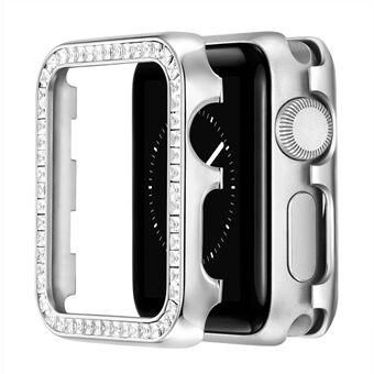 Rhinestone Aluminum Alloy Protective Watch Case Cover for Apple Watch Series 1/2/3 38mm