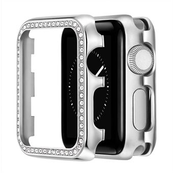 Rhinestone Aluminum Alloy Bumper Protective Case for Apple Watch Series 1/2/3 42mm