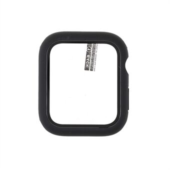 Matte Rubberized Case Tempered Glass Protector Cover for Apple Watch Series 7 45mm