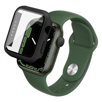 IMAK Drop-proof Hard PC Case with Abrasion-resistant HD Tempered Glass Film for Apple Watch Series 7 41mm