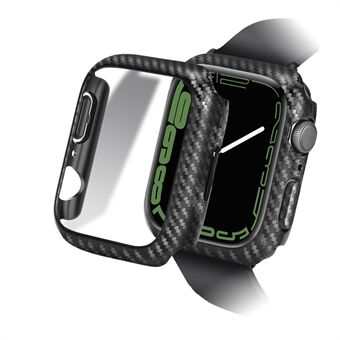 Carbon Fiber Anti-fall Hard PC Watch Protective Case Cover for Apple Watch Series 7 45mm