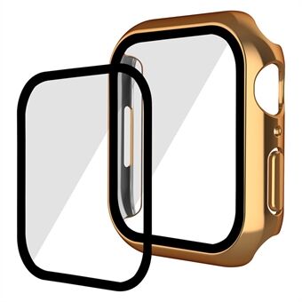 ENKAY Electroplating PC Anti-drop Smart Watch Protective Case with 9H Tempered Glass Screen Protector for Apple Watch Series 7 41mm