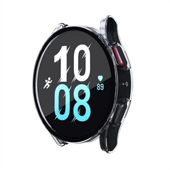 For Samsung Galaxy Watch 5 44mm / Watch4 44mm Anti-drop Hard PC Watch Case Protective Cover with Tempered Glass Screen Protector