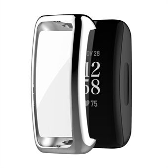 For Fitbit Inspire 3 Electroplating TPU Case with Screen Protector Scratch Resistant Smart Watch Case