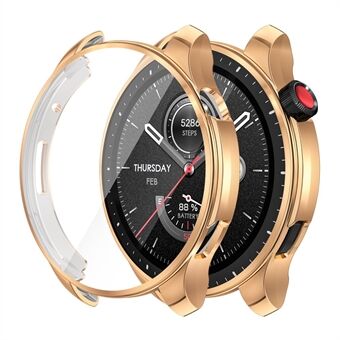 ENKAY HAT PRINCE For Huami Amazfit GTR 4 46mm Electroplating TPU Watch Case Anti-drop Cover with Screen Protector