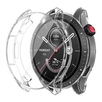 ENKAY HAT PRINCE for Huami Amazfit GTR 4 46mm Transparent Watch Case Full Coverage Screen Protection TPU Cover