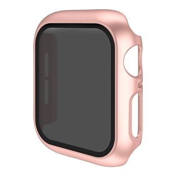 For Apple Watch Series 4 / 5 / 6 / SE / SE (2022) 44mm Integrate Hard PC Case Cover Smart Watch Case Protector with Anti-Spy Tempered Glass Screen Film