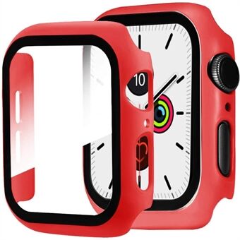 2-in-1 Frame PC + Tempered Glass Protector Watch Case for Apple Watch Series 3/2/1 42mm