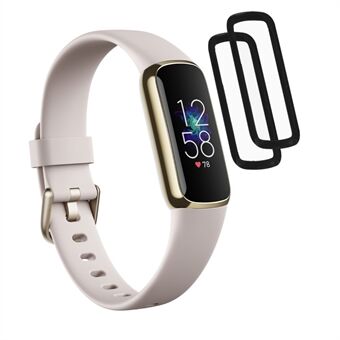 2PCS/Pac Well-Protected PMMA Full Screen Protector Guard Films for Fitbit Luxe