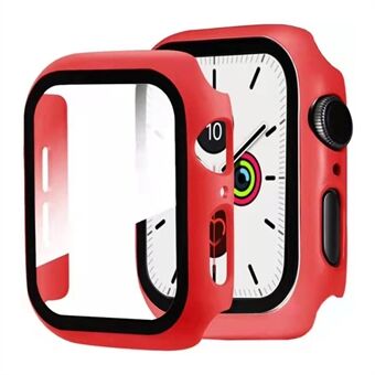 2-in-1 Hard PC Frame + Tempered Glass Screen Protector Watch Case for Apple Watch Series 7 45mm