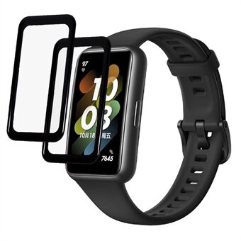 For Huawei Band 7 2Pcs/Set Screen Protector 3D Curved Edge Watch PMMA Full Coverage HD Clear Protective Film