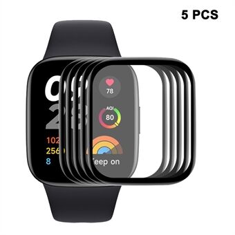 ENKAY HAT PRINCE 5Pcs / Set for Xiaomi Redmi Watch 3 Lite Screen Protector 3D Curved Soft PC Edge+PMMA Full Cover Film