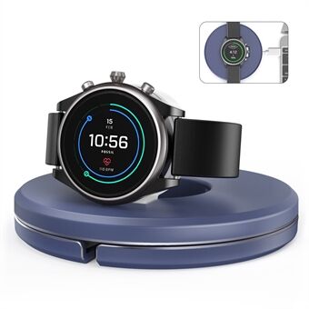 QS-04 Magnetic Wireless Charger Hidden USB Cable Charging Dock Stand for Fossil Gen 4/Gen 5