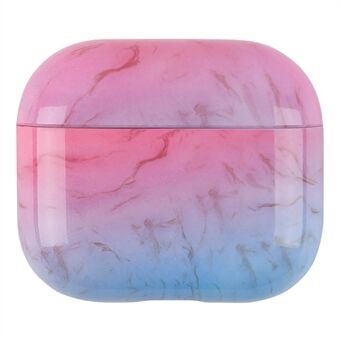 Marble Pattern Dust-proof Hard PC Earphone Charging Box Protective Case Anti-fall Cover for Apple AirPods 3