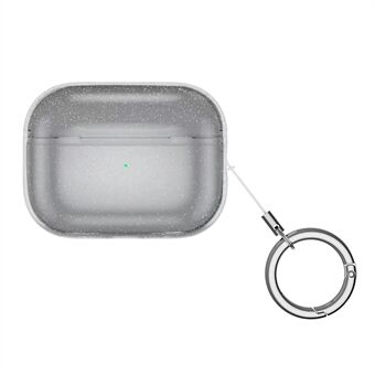 For AirPods Pro 2 Charging Case Cover Glittery Anti-Drop TPU Case Bluetooth Earbuds Protector with Buckle