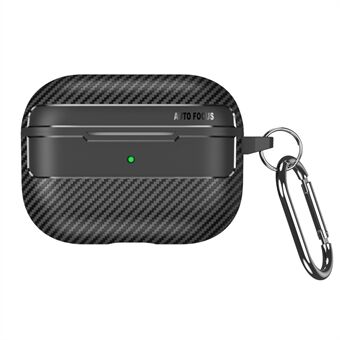 For Apple AirPods Pro Stylish Carbon Fiber TPU Anti-scratch Cover Bluetooth Earphone Full Body Protection Sleeve