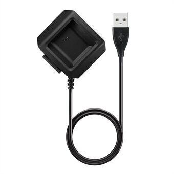 1.0M USB Charger Adapter Charging Dock Cable with Charger Clip for Fitbit Ionic Smartwatch