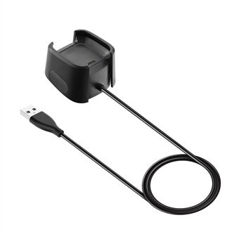 1.0M USB Charging Cable Dock Stand for Fitbit Versa 2 - Black