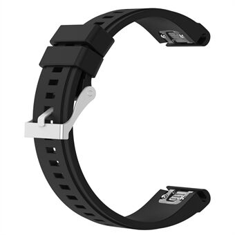 26mm Silicone Watch Strap for Garmin Fenix 5X/Fenix 3 HR/Quatix 3/D2, Soft Adjustable Wristband