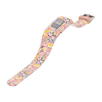 Pattern Printing Silicone Strap for Garmin Vivofit 3, Length: 23cm