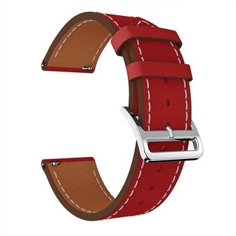 23mm Genuine Leather Watch Band for Fitbit Versa